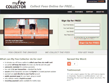 Tablet Screenshot of myfeecollector.com